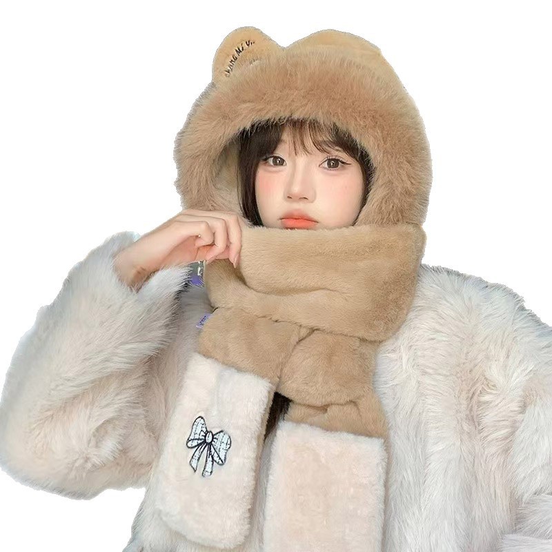冬季保暖头套成人帽毛绒三件套卡通帽子雷锋帽户外骑行保暖儿童帽|undefined