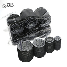 黑色套装刘海卷发筒 卷发工具空气刘海卷发筒 刘海蓬松卷 24PCS