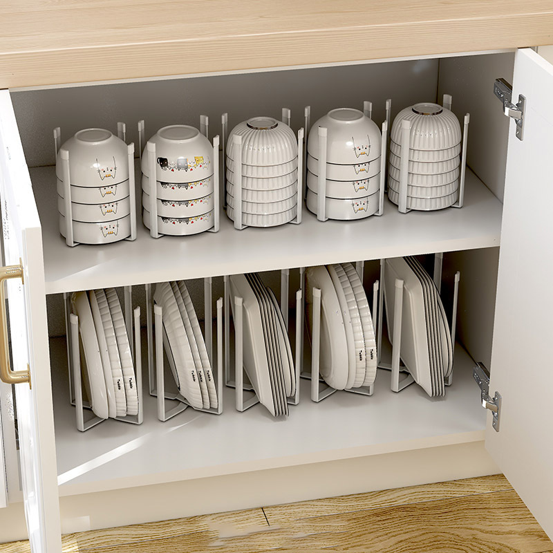 Japanese simple mini kitchen folding storage rack in the cabinet glass cup and bowl storage rack desktop small garbage rack