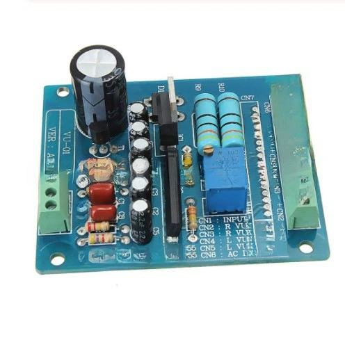New type AC 12V stereo VU table drive board amplifier DB audio level input backlight