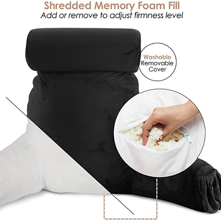 Suministro directo de fábrica de almohadas de espalda de Amazon transfronterizas, almohadas de lectura, esponjas rotas súper suaves, relleno de dos almohadas pequeñas