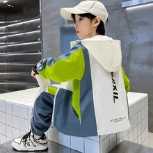 儿童装男童套装春秋款2025新款中大童运动服男孩秋装外套三件套潮