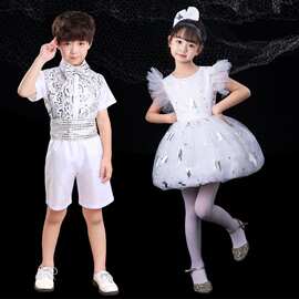 六一数星星的孩子演出服女同蓬蓬纱裙幼儿园公主女童舞蹈表演服装