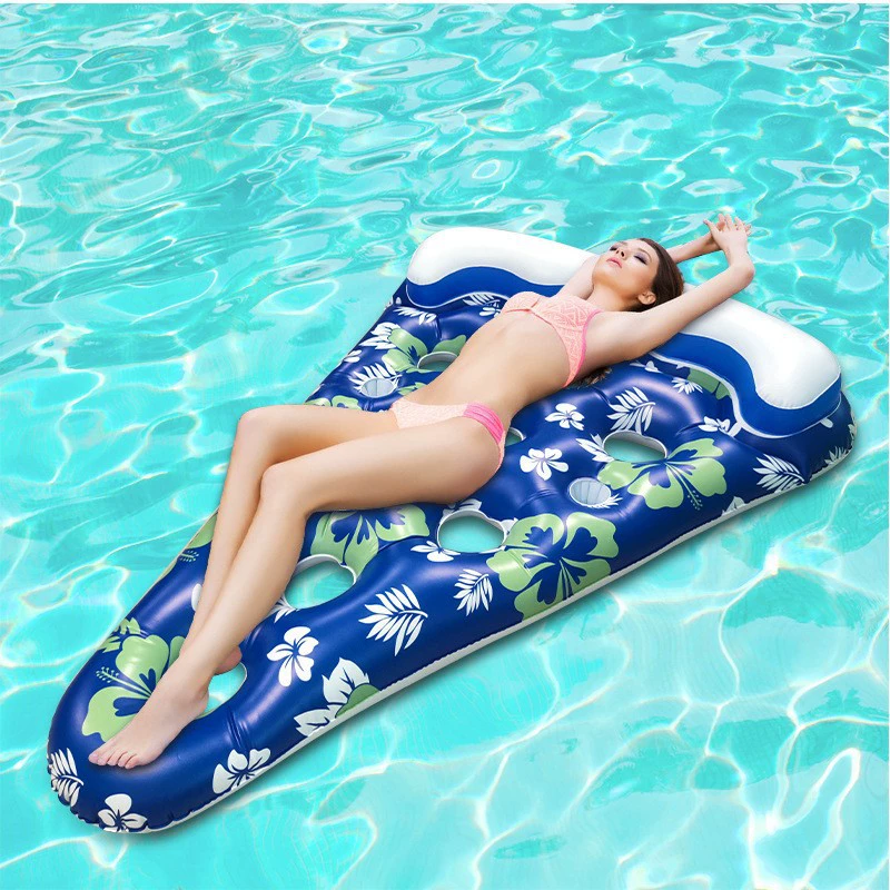 Надувной Пицца плавающий круг для взрослых прозрачный шезлонг сетка спинки плавательный круг кленовый лист пещера плавающий кровать затенение