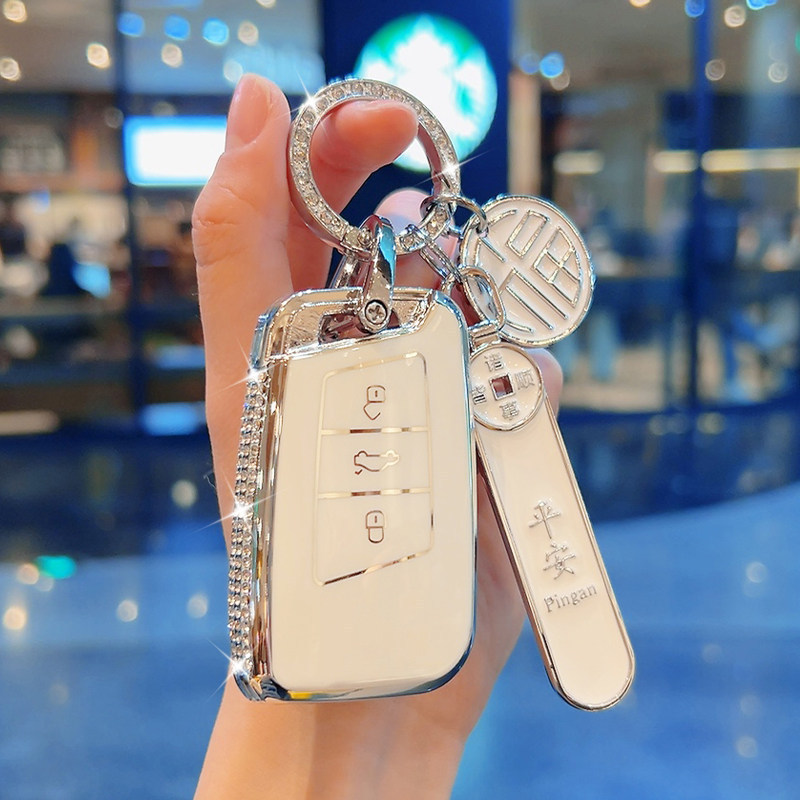 Volkswagen Magotan Key Case Passat Diamond Style Cc Women's Exquisite Keychain Magotan Gte High-End Automotive Accessories