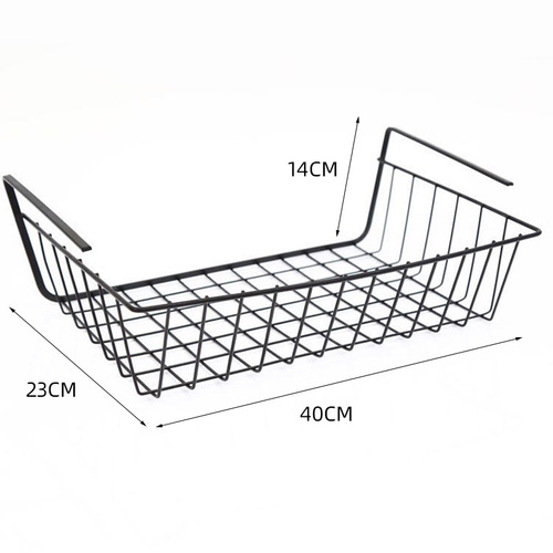 New style iron multifunctional under-hanging basket with surface baking paint and thickening process bedroom storage basket drainage basket wholesale