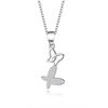 Necklace, fashionable pendant, silver 925 sample, European style, simple and elegant design, wholesale