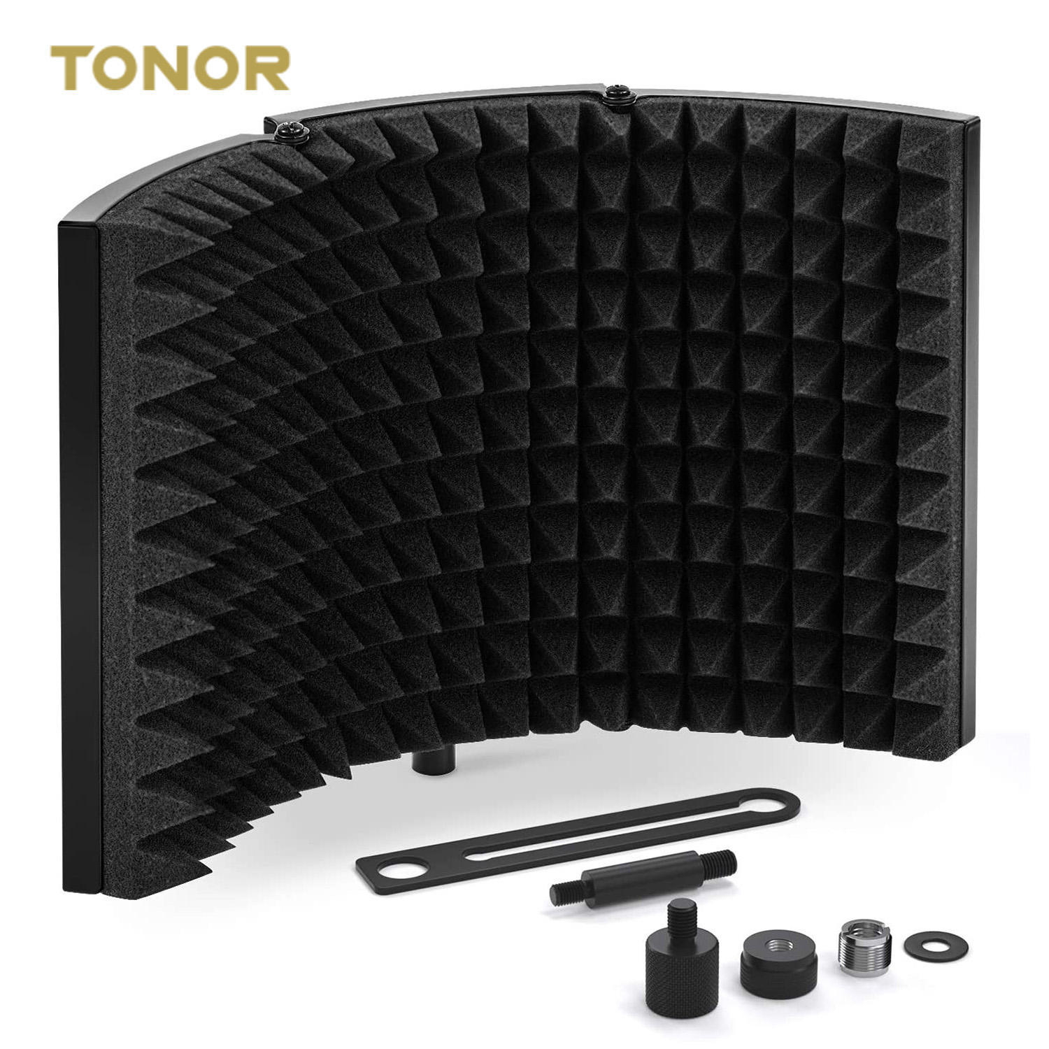 TONOR S20隔音罩麦克风录音棚直播话筒降噪防喷吸音海绵防三门风