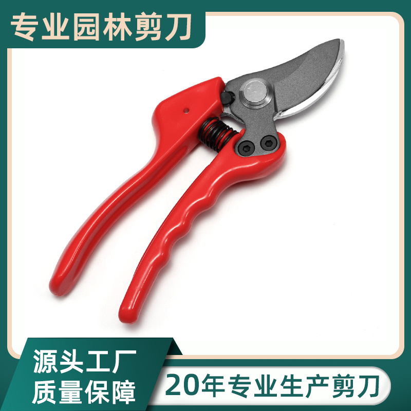 厂家批发不锈钢发黑鸟嘴粗枝剪园林修枝剪园艺花枝剪采摘工具