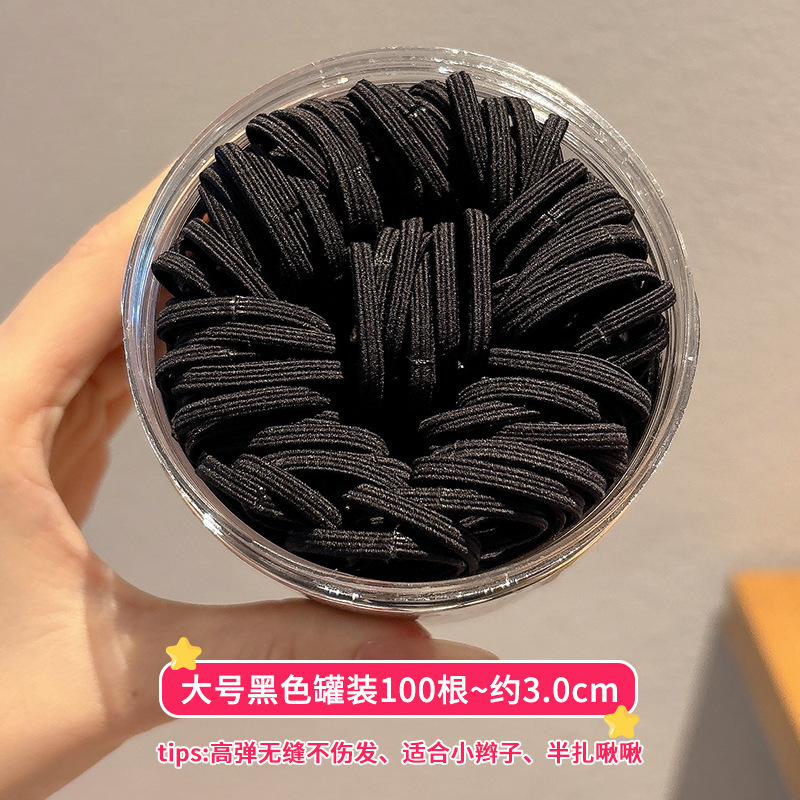 Tela de goma simple y duradera de alta elasticidad para mujeres, anillo de cabello para niños, cordón de cabello no lesiones, accesorios para el cabello diarios versátiles