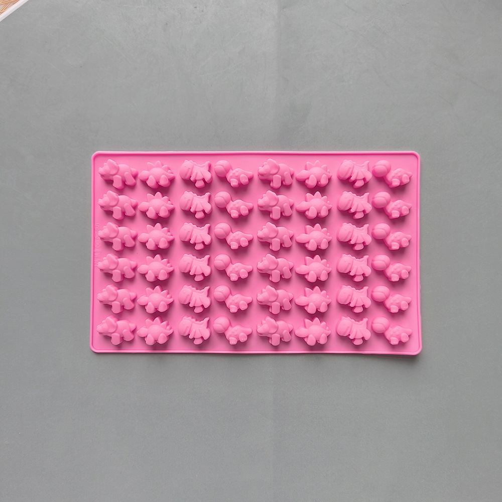 48 incluso pequeño dinosaurio 132 molde de silicona de caramelo DIY caramelo chocolate galleta pastel decoración plug-in