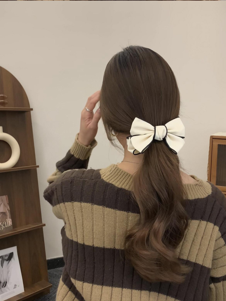 30g Weight Hair Clip Hair Accessories Type 1 Piece Quantity Holiday, Daily Occasion Bow Knot Pattern Women's Gender Simple Style, Classic Style Style Women's Simple Style Classic Style Bow Knot Cloth Hair Clip 7