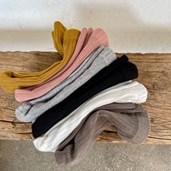 Ins Spring and Autumn Season Girls' Baby Leggings Solid Color Elastic Nine-Piece Pajama Pants Infant Outdoor Casual High-Waisted Base Pants