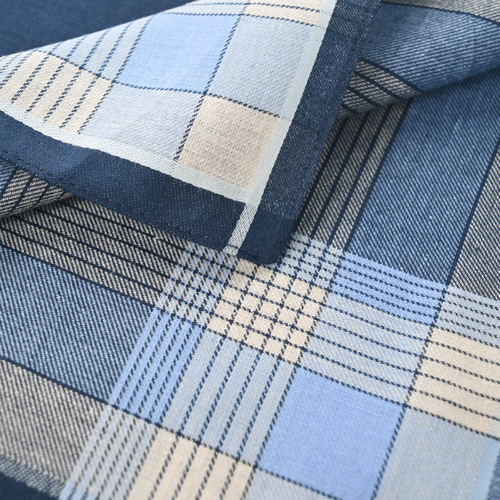 Three strips of cotton soft 43CM business men's handkerchiefs cross-border hot sales suit pocket towel facial towel elders