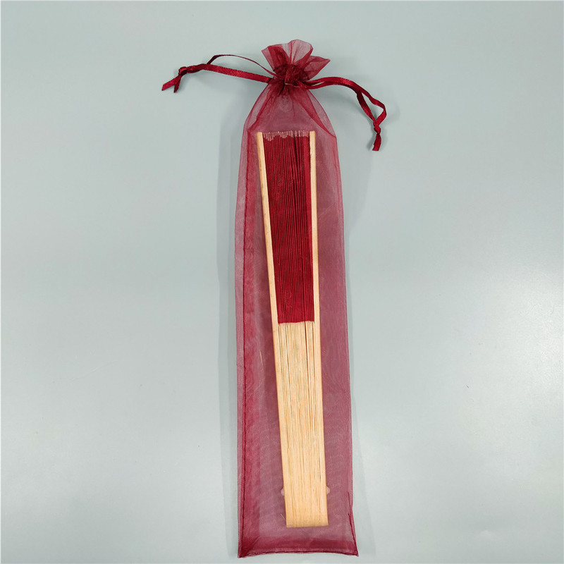 Bolsa de organza 6*26cm ventilador color sólido organza bolsa pura perla blanca organza cordón bolsa embalaje de la joyería