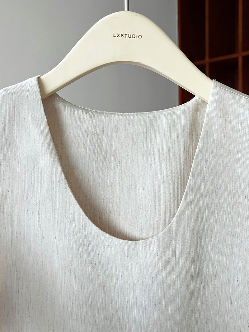 Chaleco sin mangas con abertura en la espalda, top, pantalones anchos, traje coreano de dos piezas para desplazamientos diarios