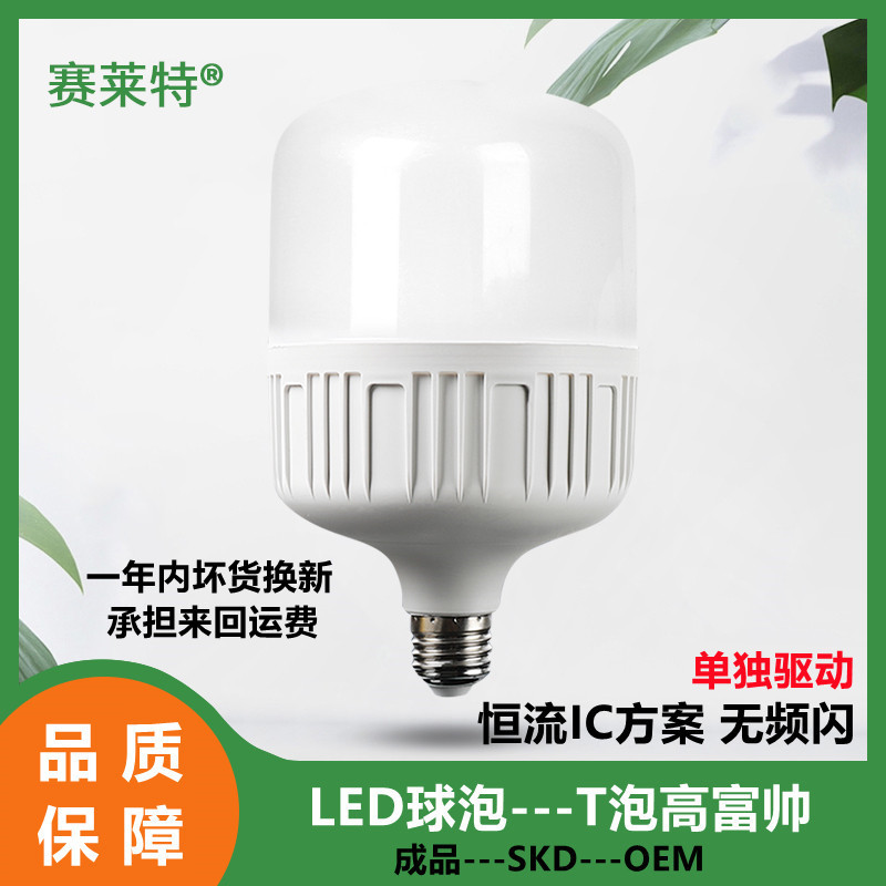 工厂直销led球泡灯恒流无频闪灯泡T泡高富帅系列E27B22灯头节能灯