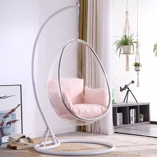 Outdoor swing B&B transparent bubble chair Internet celebrity glass ball indoor hanging chair hanging basket hanging ball space chair Nordic