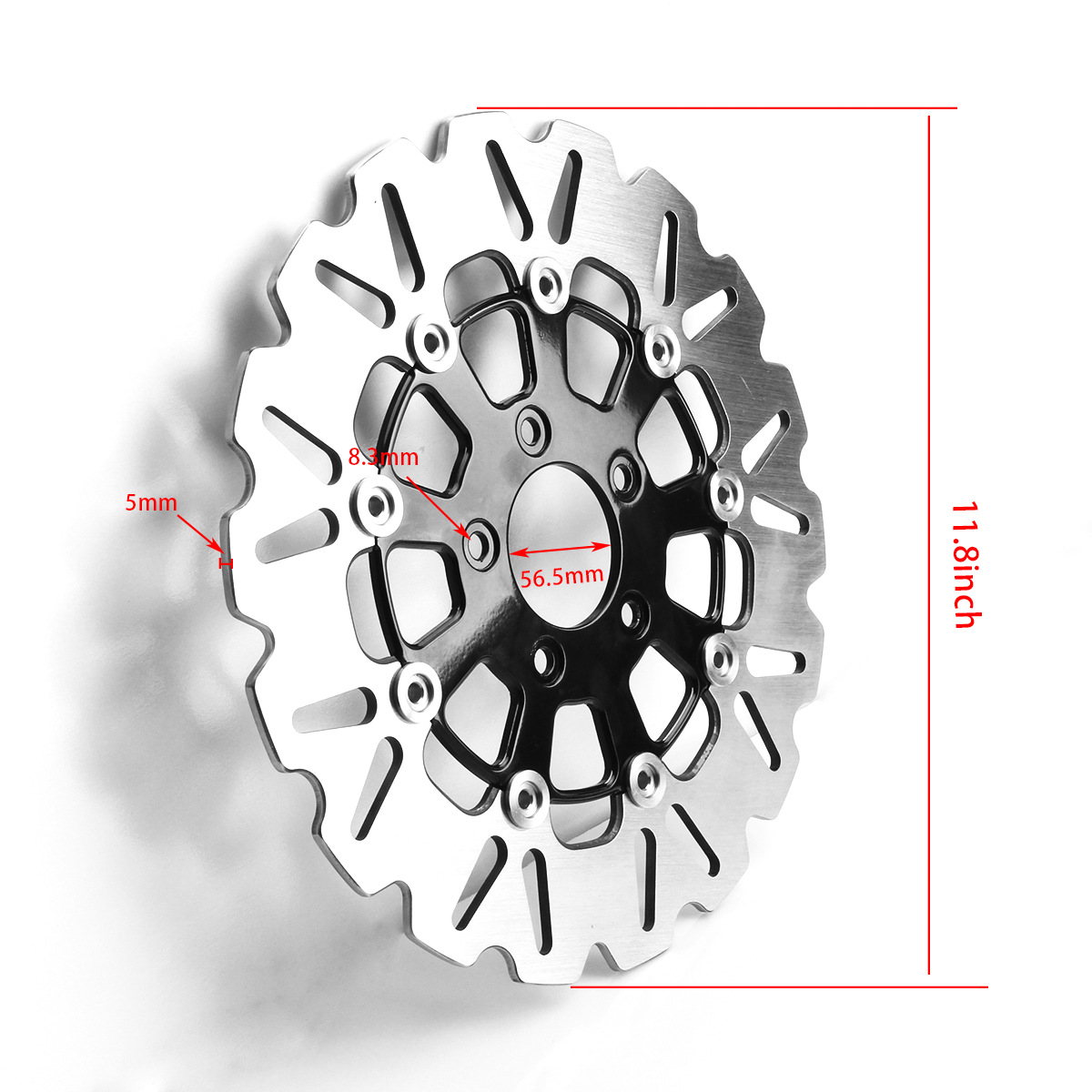 Direct Sale from the Source Factory: 11.8“ Front Brake Disc for Harley Softail Road King Glide Motorcycle Modified Brake Disc