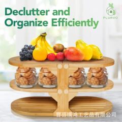 木製食器棚家庭用デスクトップ果物菓子木製収納棚シンプル多層食器収納棚