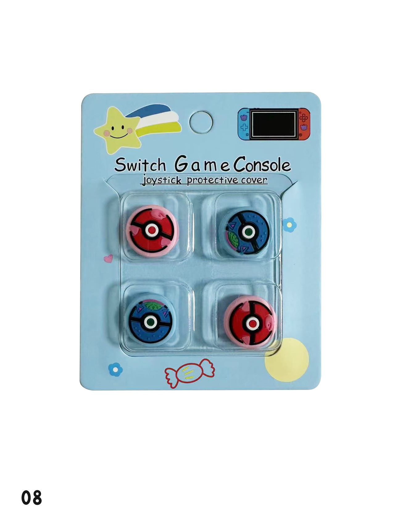 Tapa basculante de silicona de Nintendo Switch de dibujos animados NS Lite tapa basculante tapa protectora mango tapa protectora basculante