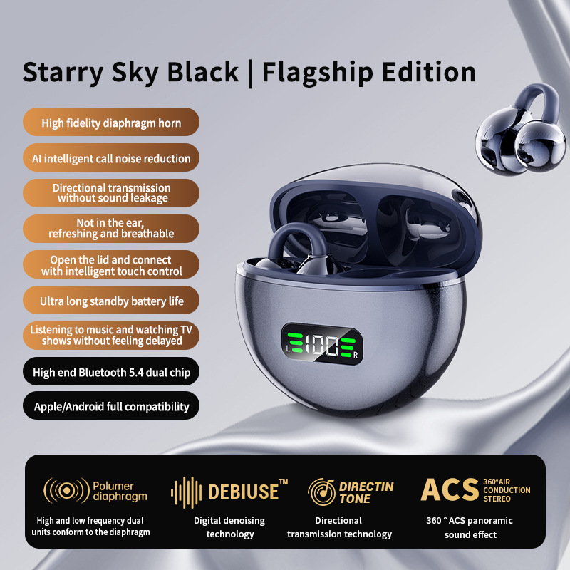 2025 New Model M79 Ear-Clip Berlin ANC Noise-Cancelling Air Bone Conduction Sports Non-In-Ear Wireless Bluetooth_voghion.com