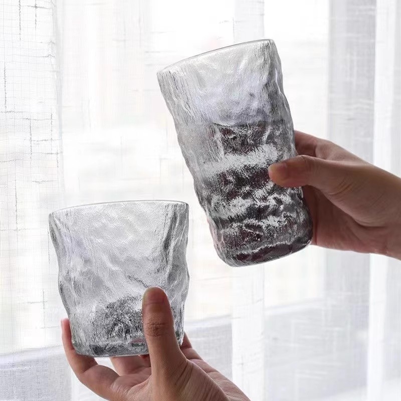 氷河カップ ガラス製飲料カップ 家庭用婦人用ジュースカップ ティーカップ ビールカップ ギフト用ガラスカップ