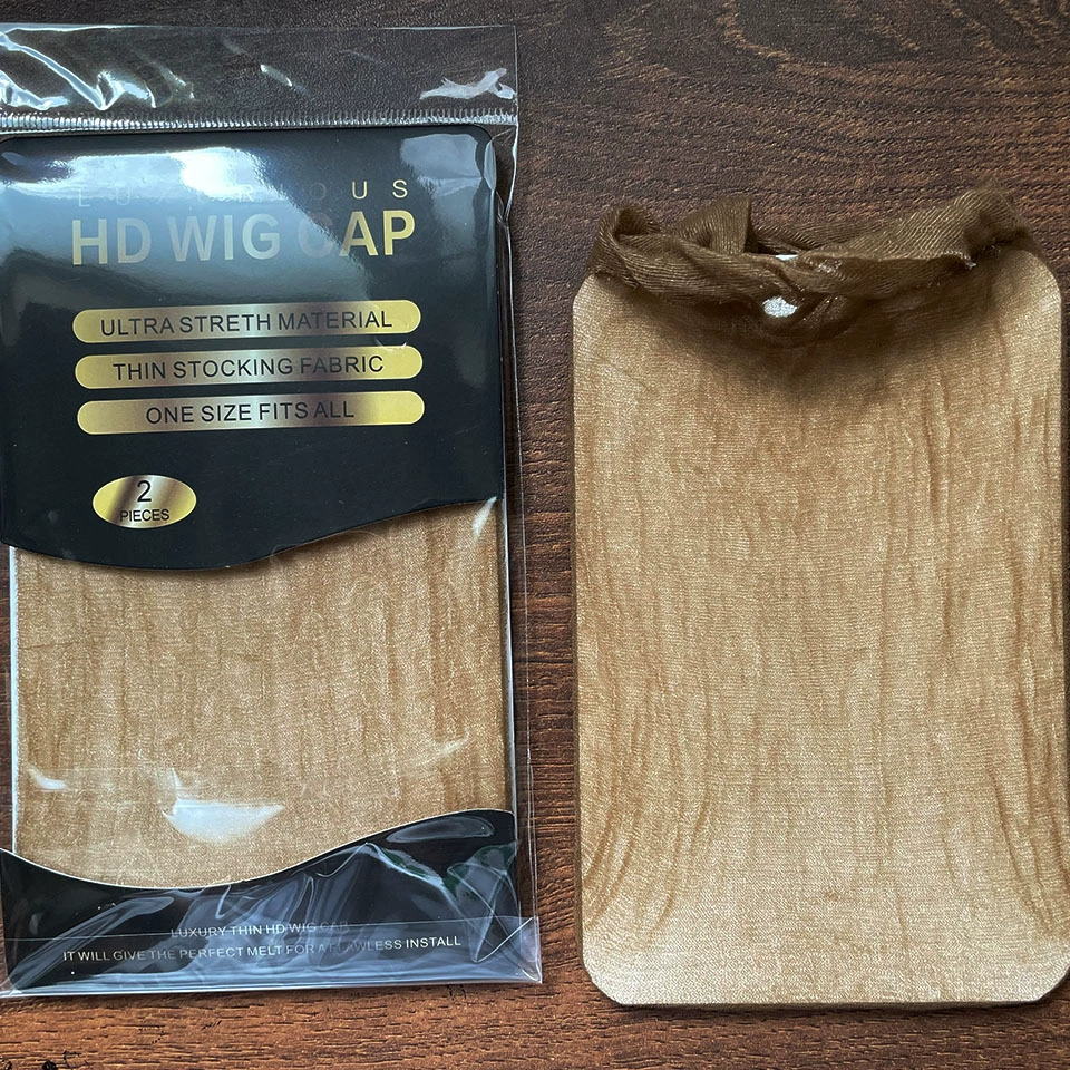 HD Wig Cap Mesh, Elastic Invisible Hair Net, Transparent Stretch Nylon, 2-piece Pack