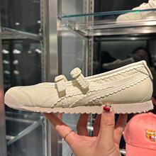 真皮版鞋子鬼虎浅口百搭芭蕾舞鞋羊皮玛丽珍鞋休闲单鞋运动德训鞋