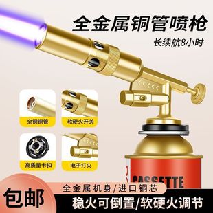 Single-Person Barbecue Electronic Internal Flame Gun for Burning Pig Hair, New Household Spray Gun Welding Gun with 39 Igniters 00 Magic Tool