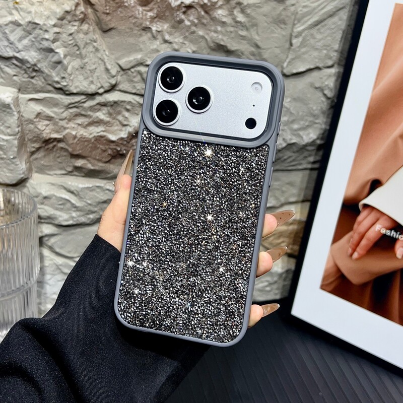 Diamond-studded case suitable for 17 Pro Max, iPhone 16 Pro Max, European and American style, 15 premium, 14 cross-border bestseller