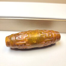 厂家批发仿战汉天然老岫玉玉琮勒子吊坠珠宝首饰好搭古玩