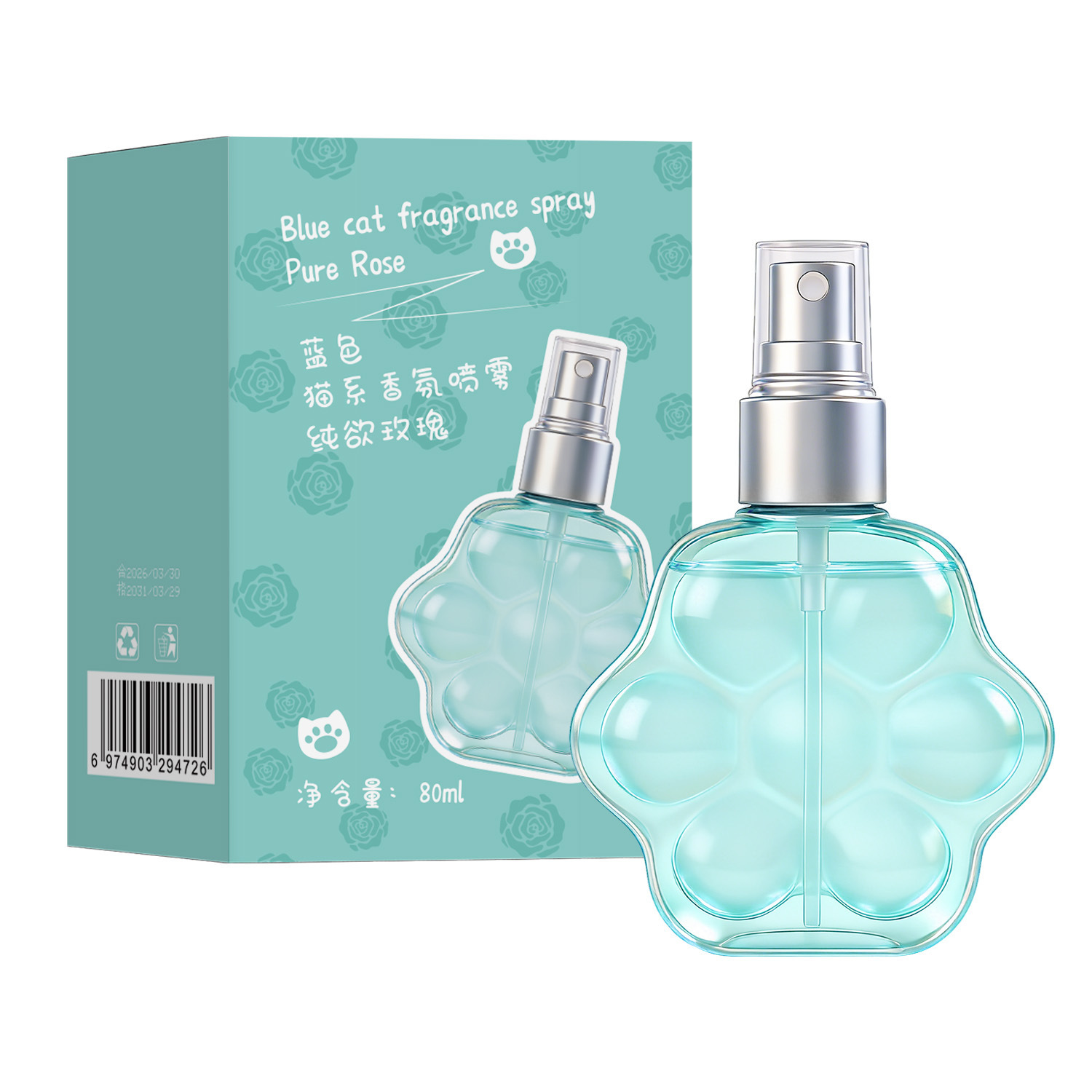 Perfume de Forma de Garra de Gato Fragancia Duradera y Natural