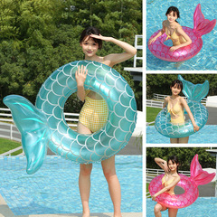 Ins cross-border supply new adult swimming ring inflatable water float life ring outdoor water play ring waist ring