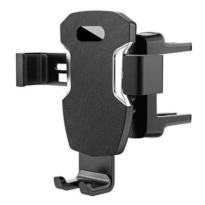 2021 New Round Special Air Outlet Mobile Phone Car Holder Air Conditioner Car Navigation Support Frame Portable (Car phone holder) - black