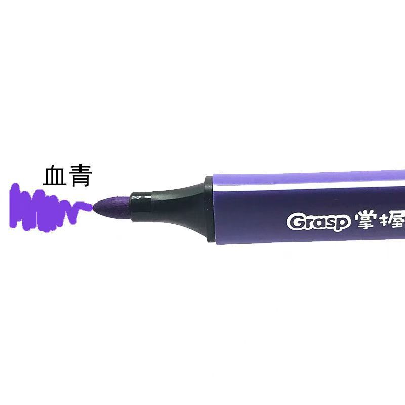 正品の単色のばら売りの三角棒の水彩ペンの大容量の黒色の黄色の大きい赤の緑のピンクの紫色の青い茶色を掌握します。|undefined