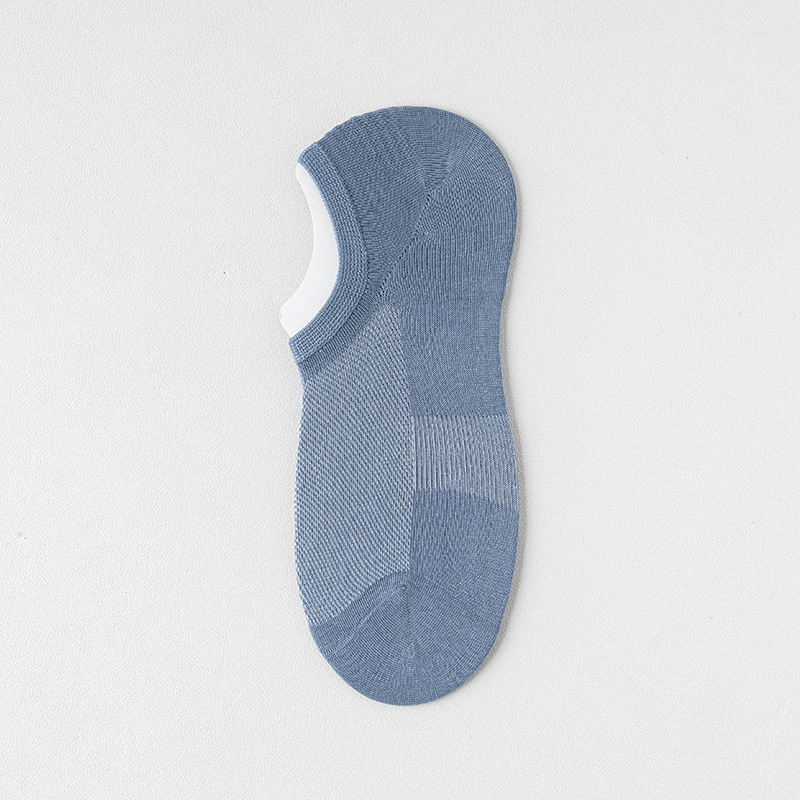 Calcetines Calcetines de algodón para hombre de verano, desodorante y absorbente de sudor, calcetines invisibles de corte bajo de verano, calcetines de barco transpirables de malla