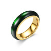 Ring jade stainless steel, design jasper, retro accessory for beloved, trend of season, European style, wholesale