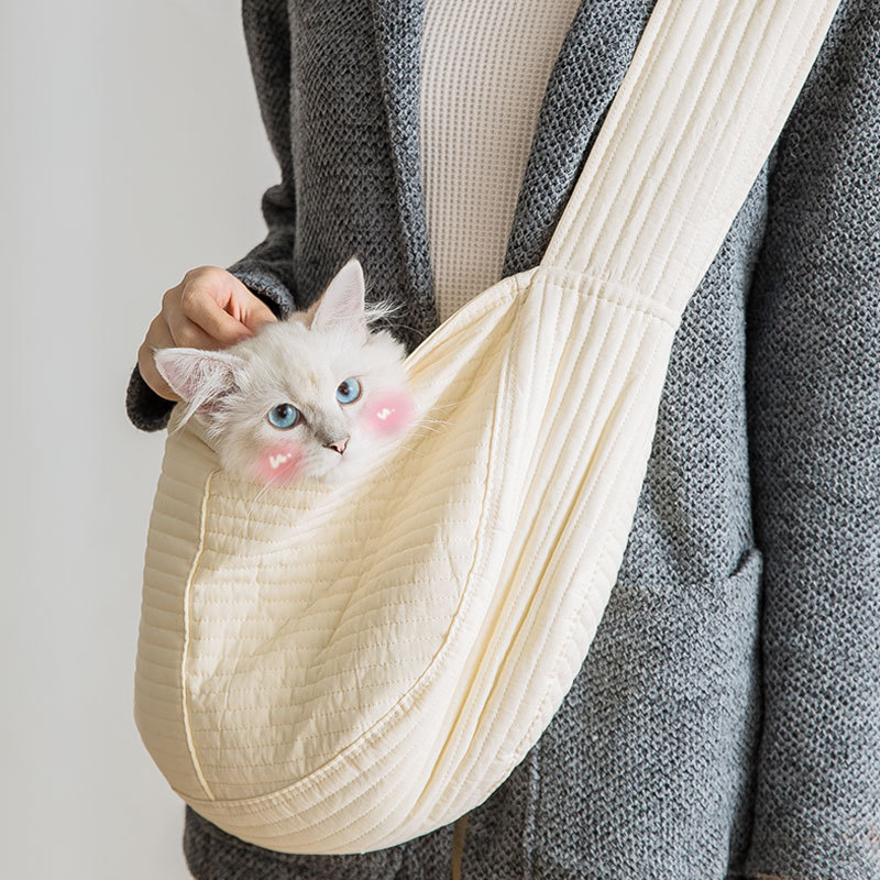 猫用バッグ、クロスボディペット用ポータブルバックパック、犬用テイクアウトバッグ、チェストポケット、猫用ウォーキングバッグ|undefined