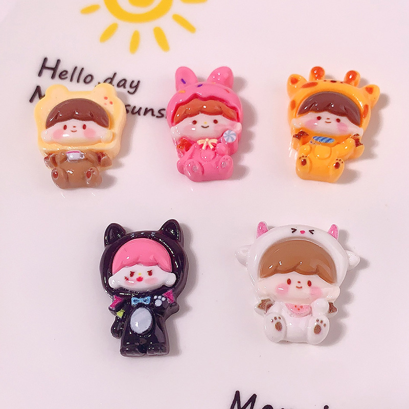 Nuevo sombrero para chicas DIY accesorios de resina accesorios para el cabello pinzas de cabello caja de teléfono celular llaveros botones de zapatos accesorios hechos a mano material