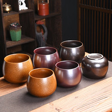 陶瓷大号茶渣缸水盂茶洗烟灰缸功夫复古美观简约家用茶洗茶道配件