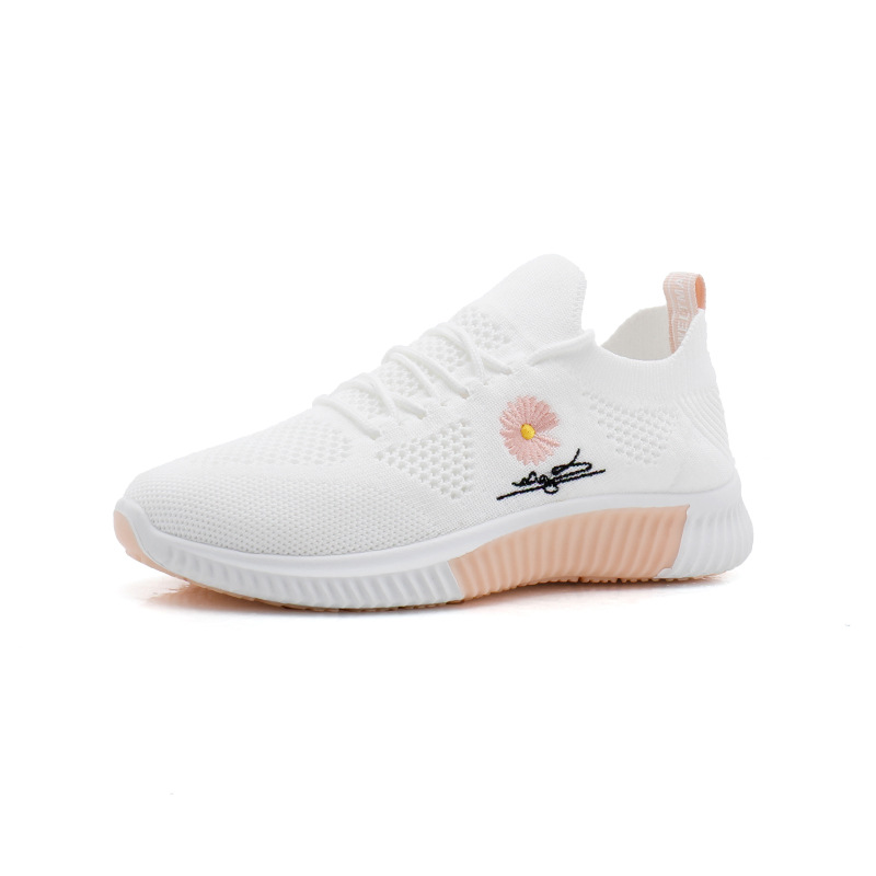 INS Version coréenne de chaussures tissées volantes pour femmes, chaussures de sport respirantes pour étudiantes, Fitness, course à pied, loisirs de rue, nouvelle collection été 2023_voghion.com