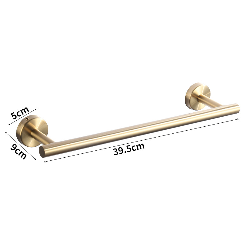 Colgante de acero inoxidable conjunto de baño hogar vida sin rastro pared tipo toalla de almacenamiento de toallas de gancho