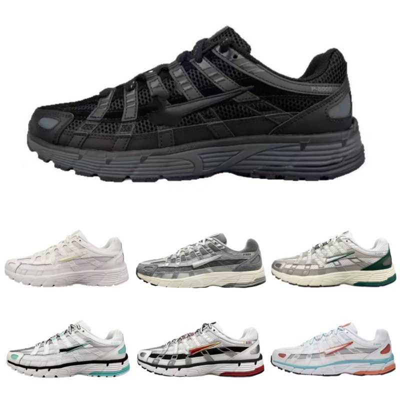 Cross-Border Export P-6000 Low-Top Running Shoes for Men and Women, Breathable, Non-Slip, Wear-Resistant Sports Shoes, Casual Retro Dad Shoes