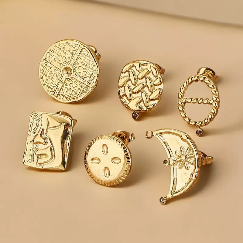 不锈钢精致小耳饰电镀工艺简约大气手工diy耳饰耳钉精美饰品批发