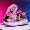 E67 pink double -wheel charging light