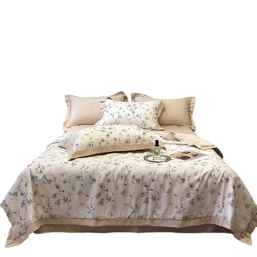 Luxury Tencel Summer Cool Quilt Set Nordic Air Conditioning Quilt Machine Washable Ice Silk Summer Quilt Silk Smooth Thin Quilt Wholesale 
