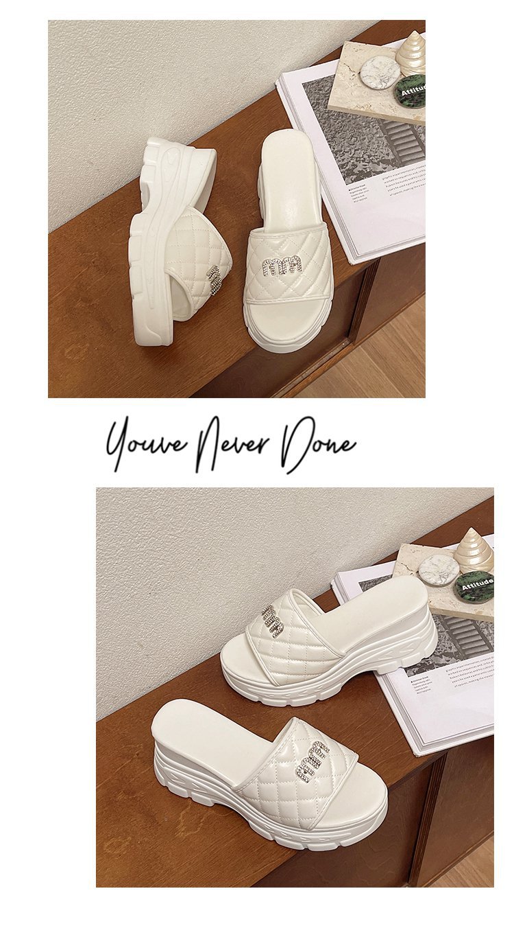 für Outwear 2024 Neue vielseitige Mode Casual High Heel Matsuke Dicke Sohle Damen Sommer Hausschuhe_voghion.com