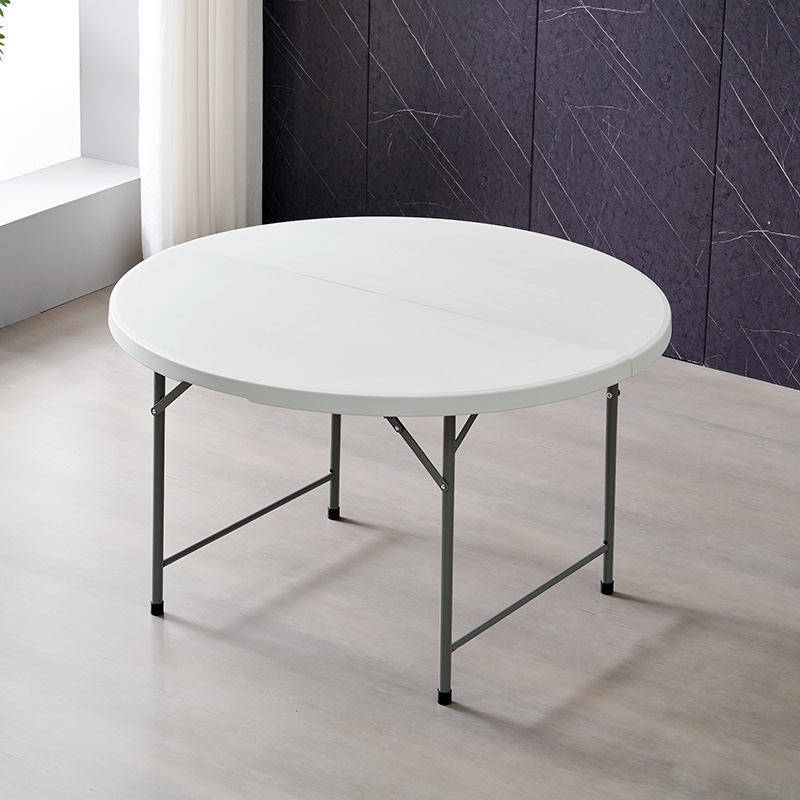 Mesa redonda plegable mesa de comedor de plástico redondo gran mesa de comedor mesa de mesa de comedor tabla plegable
