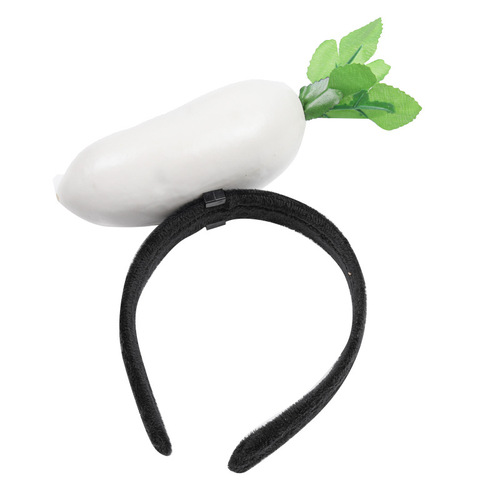 Creative cute personality funny three-dimensional vegetable headband radish pepper eggplant green vegetable headband women's hair accessories hairpin